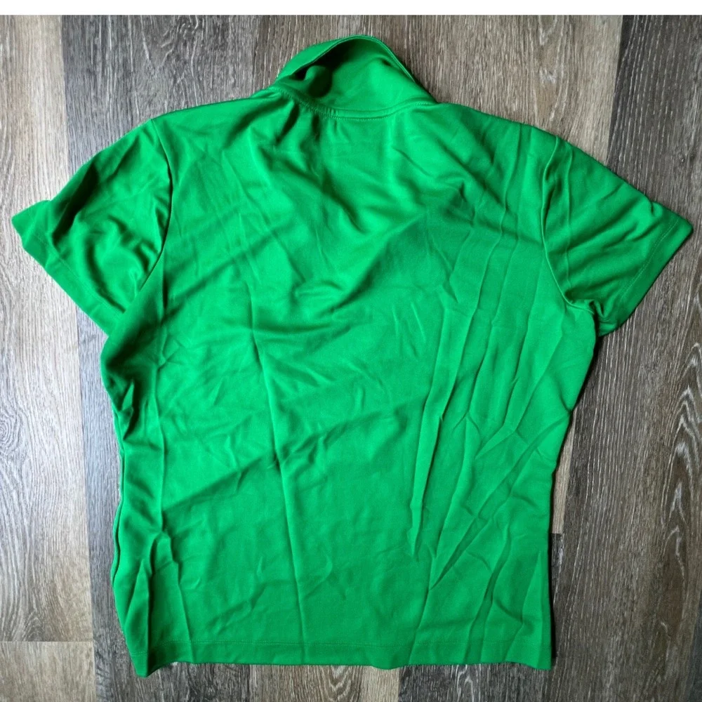 Nike Golf Polo Shirt Womens Large Green Dr Pepper Sonic Games Twisted Pretzels